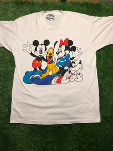 Mickey Minnie Goofy Pluto XL 90s